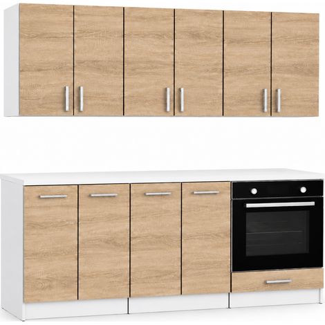 ROE Furniture zestaw kuchenny 180 cm - Sonoma jasna (1/5)