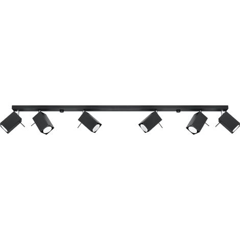 MERIDA 6L black ceiling lamp (1/5)