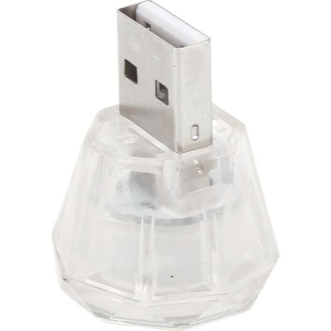 Lot 10 Mini lampes LED USB 5V pour voiture, maison, bureau - Kit d'éclairage intérieur universel, lumière rose (1/5)