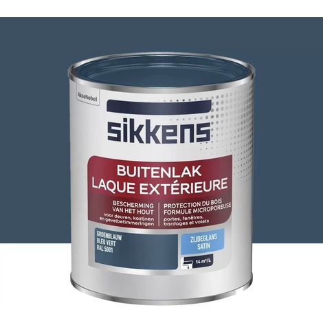 Laque Extérieure SIKKENS Satin Bleu vert 0,75 L (1/3)