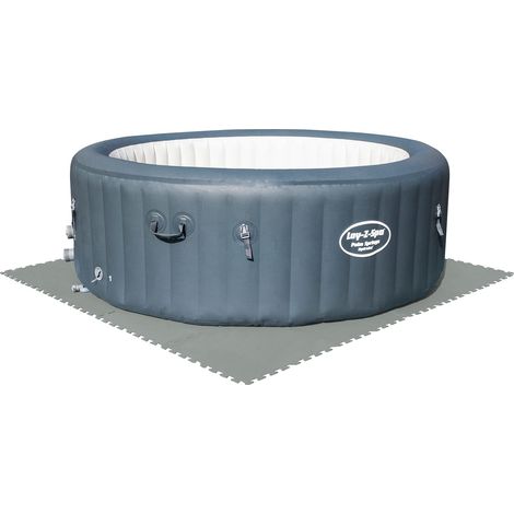 Bestway Flowclear Pool-Bodenschutzfliesen XL-Pack 9 Stück á 50 x 50 cm Grau ideal um Schutz des Poolbodens und des Rasens (1/5)