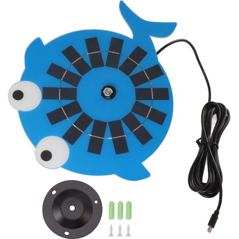 Support de fixation pour panneau solaire, caméra de sécurité extérieure, support mural de surveillance photovoltaïque avec tête de charge 10 W, forme de dauphin (1/5)