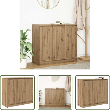vidaXL Stauraum - Sideboard Artisan-Eiche 85x34x76 cm Holzwerkstoff (1/5)