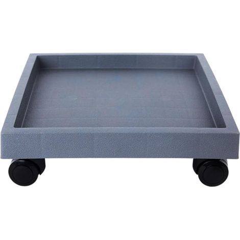 Chariot pour Plantes Support de Pot Carré Robuste avec Roulettes Roulantes Plateau Chariot Support de Base Intérieur/Extérieur pour Pots (1/5)