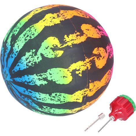 Ballon gonflable pastèque en PVC pour jeux d'eau, idéal pour les fêtes d'été et les piscines. (1/5)