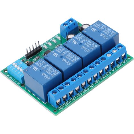 4-Kanal-DIP-Relaismodul, Steuerplatine, Schaltersteuerung, 5-V-DC-Elektronikzubehör (1/5)