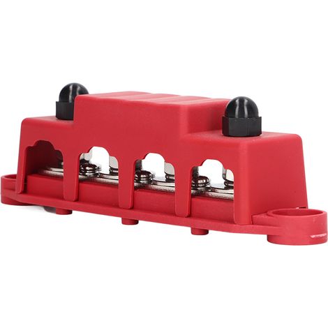 Bloc de distribution d'énergie à 4 goujons avec couvercle 5/16 pouces, résistance aux intempéries 48VDC 250A pour voiture RV Marine (1/5)