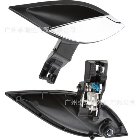 Interior door poignée chrome côté gauche (ref. 71745049), compatible with the door poignées Fiat Croma (2005-2011). (1/4)
