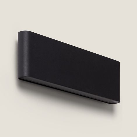 Aplique de Pared Exterior LED 20W Aluminio Rectangular Iluminación Doble Cara Luming 2700K - 3000K - 4000K Negro Seleccionable (Cálido-Neutro)