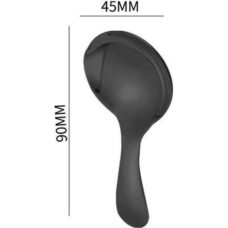 Cuillère À Café - Tête Ronde - Manche Court - Acier Inoxydable 304 - Pour Thé Café Sucre Épices - 1 Pièce (1/5)