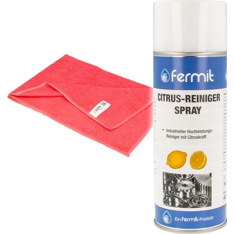tecuro Citrus-Hochleistungsreiniger Spray, 400 ml Sprühdose - 70298 inkl. Mikrofasertuch (1/5)