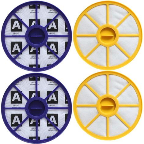 Lot de 4 filtres moteur avant et arrière réutilisables pour aspirateur Dyson DC05 DC08 (1/5)