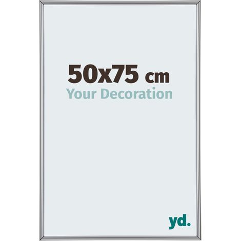 Cadre Puzzle 50x75 cm - Argent Brillant - Plastique - Annecy. (1/5)
