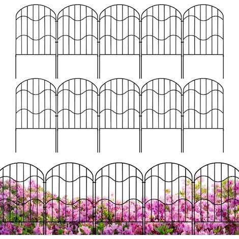 Rostfreie Metall Hofbegrenzung Flexible Gartenzaunbegrenzung