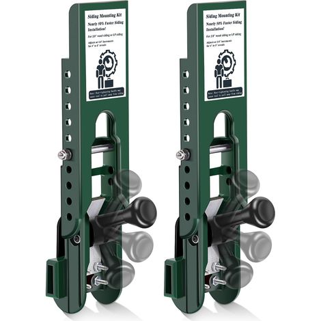 Siding installation tools, Mounting kit compatible with 5/16 inch and 3/8 inch fiber cement, Lap gauge/clamps with adjustable indicators, 3/8 inch (1/5)