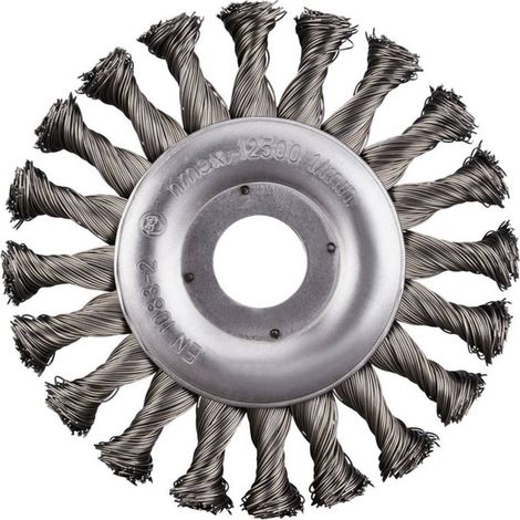 Cepillo redondo Rhodius srbz acero 125 mm limpieza potente