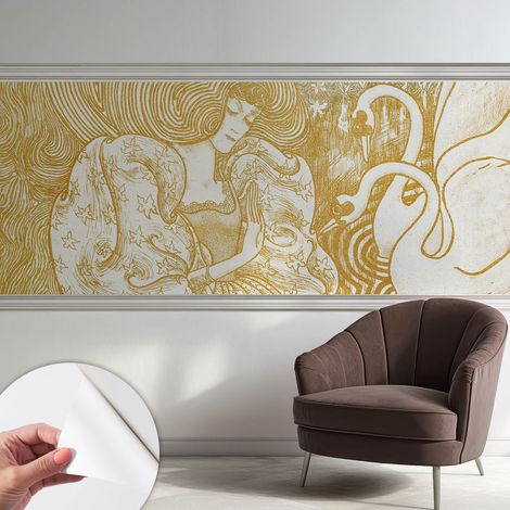 Fotomurale adesivo - parete decorativa - decorazione casa - stile moderno parete - Eleganza femminile 250x104 cm (1/5)