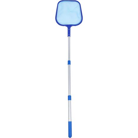 Filet de Récupération pour Piscine 1 Set, Alliage D'aluminium Maille Fine Bleue, 3 Tringles Télescopiques Légères, été Vacances, Feuilles et Débris (1/5)