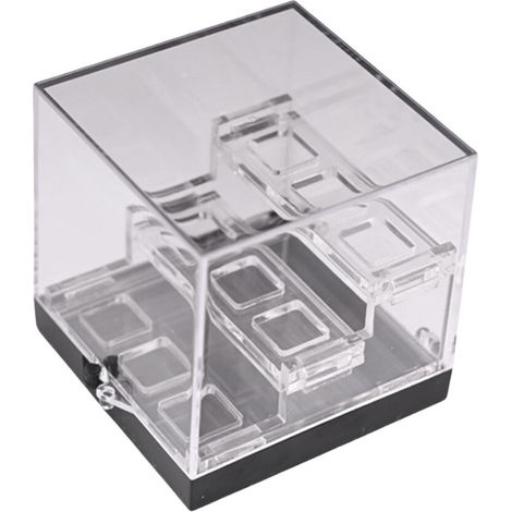 Diseños de cajas expositoras de cristal acrílico - Negro 68 mm