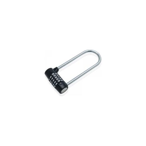 Candado de combinación de 5 dígitos, candado reiniciable con grillete de 12 cm de largo, candado extendido para gimnasio, resistente al agua para escuelas, empleados y gimnasios - Crezuo