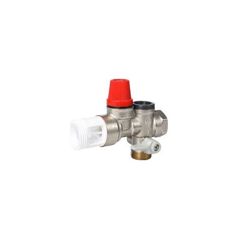 Groupe de sécurité laiton droit pour chauffe eau, cumulus - 20x27 ou 3/4" (1/4)