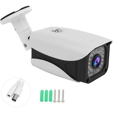 Caméra de surveillance HD 1080P 2MP IP66 étanche infrarouge vision nocturne grand angle 110° pour intérieur extérieur maison école bureau NTCS (1/5)