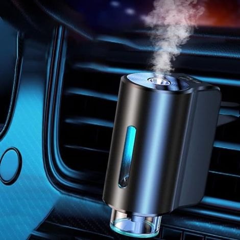 Désodorisant pour voiture - Portable - Huile parfumée sans eau - pour l'intérieur de la voiture (1/2)