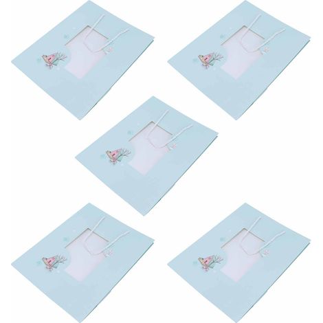 5 Sacs en Papier Cartoon Uniques Porte-Présents pour Cadeaux Motif Griffe d'Ours Sacs de Courses Portables (1/5)