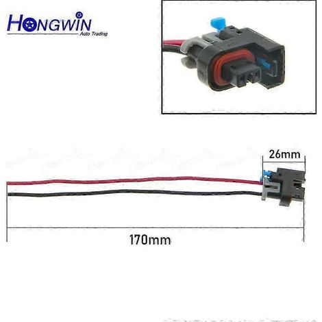 Connecteur d'injecteur universel compatible avec Suzuki, Chevrolet et Opel (références 96386780 et 25332290). (1/5)