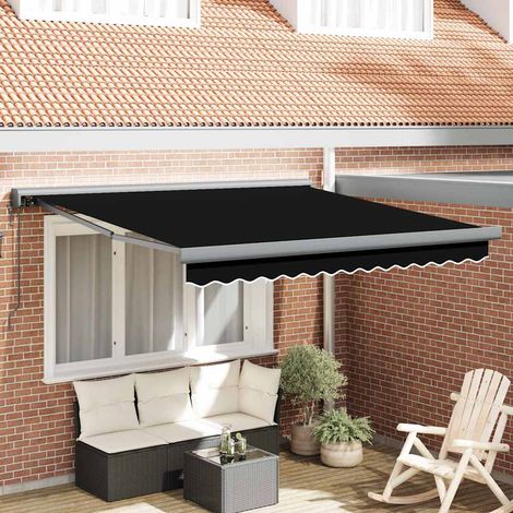 Toldo Negro 300 x 250 x 165 cm Poliéster y Aluminio vidaXL (1/5)