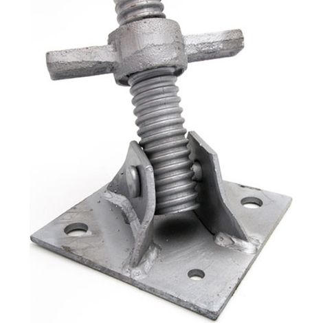 Socle orientable Ø38 HT 63cm galvanisé HDG par 5 pièces 49mm Acier