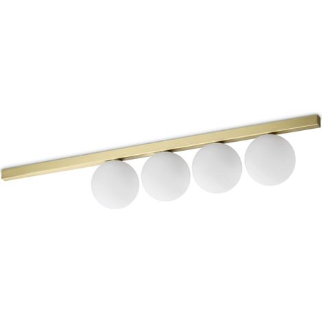 BINOMIO PL4, Deckenleuchte, Ideal Lux - Corpo: Ottone
