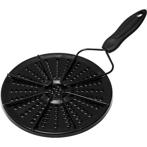 Diffusore di calore per fornelli a gas – Piastra di protezione della fiamma in acciaio inox da 198 mm – Ideale per una cottura a fuoco lento