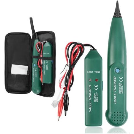 Traceur Cable, MS6812 Détecteur de Cable électrique, Traceur de Câble Portable,Testeur de Câble Téléphonique pour Téléphone, Traqueur de câble, Recherche de Ligne (1/5)