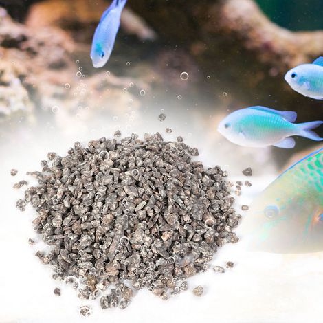 Pierre filtrante pour aquarium, zéolite naturelle à l'ammoniaque, purificatrice d'eau et éliminatrice d'odeurs (1/5)