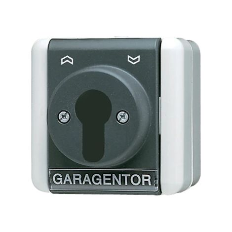 Jung Interruptor de llave para persianas, interruptor inversor, 1-pol. (1 accionamiento), IP 44, WG 800 804.18 W