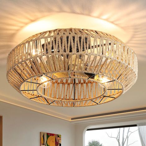 Ventilateur de Plafond 6 Vitesses - Moteur Courant Continu Réversible - 56cm (1/5)