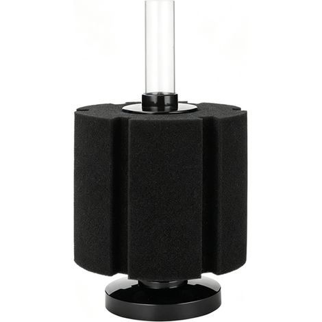 Filtre éponge d'aquarium Aquarium Nano Bio Filtre à Éponge Silencieux Betta Kit De Filtre en Mousse pour Crevettes Frites avec Tuyau d'Aération pour Petits Aquariums Jusqu'à 12 litres (1/4)