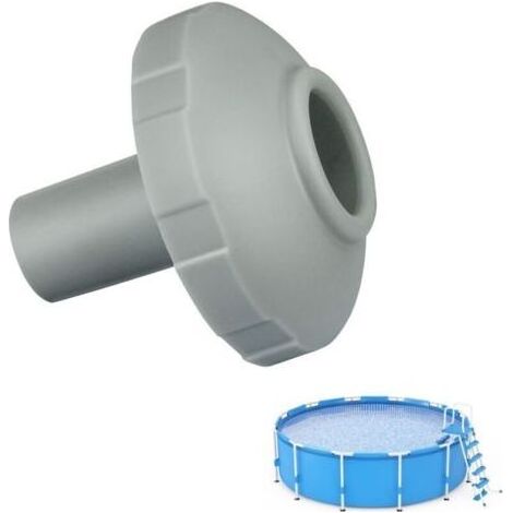Buse d'entrée de piscine rotative - Adaptateur pour pompe péristaltique multiflow réglable pour bassin à film - Buse de retour avec tête pivotante - Accessoire de piscine (1 pièce) (1/4)