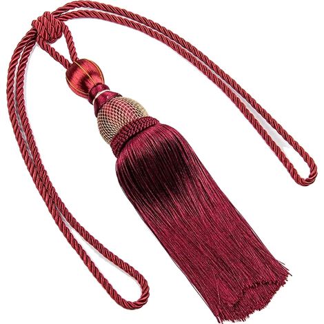 Fili per tende, design elegante, facile installazione, rosso (1/2)