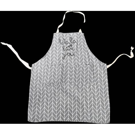 Tablier de cuisine gris-ustensiles de cuisine (1/5)