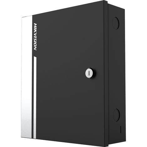 Contrôleur d´accès RFID - Accès par carte ou mot de passe - Communication TCP/IP - 4 lecteurs par Wiegand - Sortie relais pour 2 portes - Logiciel iVMS-4200