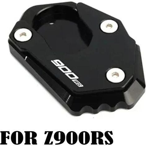 (Noir-900RS) Compatible pour Kawasaki Z900 Z650 Z800 Z900RS 2016-2024 Moto CNC Béquille Agrandisseur de pied Support latéral Extension Pad Z 900 rs 800 650 maxpower (1/4)