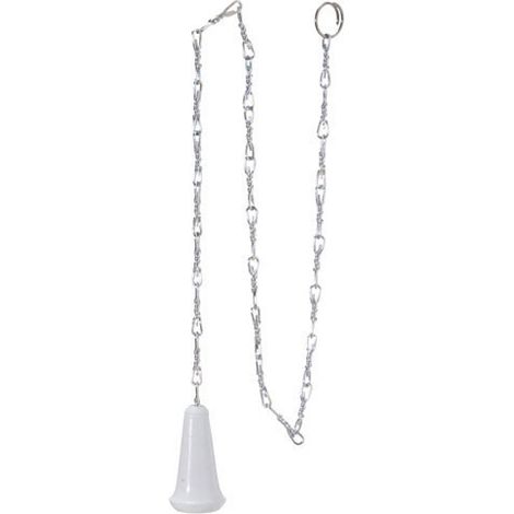 Catena serbatoio alta in alluminio con pomello in plastica.