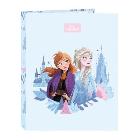 Carpeta de anillas Frozen Ice magic Azul A4 26.5 x 33 x 4 cm