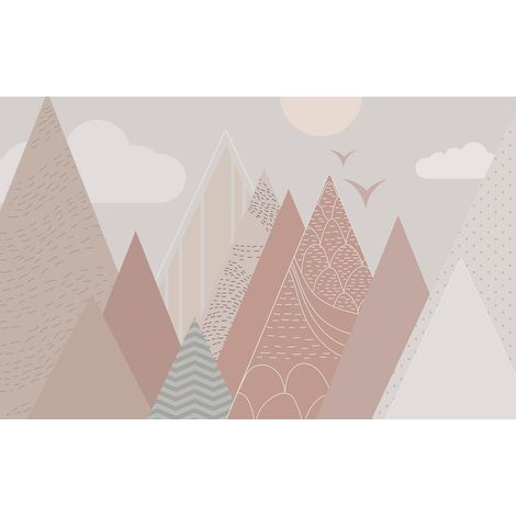 Papier peint panoramique Enfants - Montagnes Enfant - 325 cm x 203 cm (1/2)