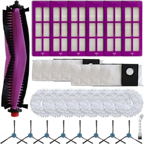 Kit de sac à poussière avec brosse latérale principale, compatible avec Eureka J15 Pro pour aspirateur Ultra, accessoires de recha (1/4)