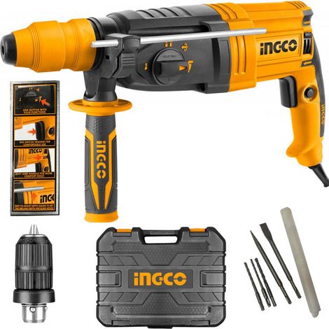 Martello demolitore Trapano Tassellatore 950W Sds Plus in valigetta Ingco Rgh9528-2 (1/4)