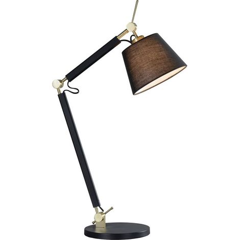Lucande Lámpara de mesa 'Marvaine' en Negro Metal