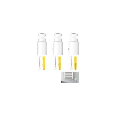 3 Pièces Fixation Sèche Serviette, Support Seche Serviette Universels Attache Seche Serviette, Distance Réglable, Résistant à l'Humidité et à la Chaleur, Convient aux Radiateurs Droits et Courbes